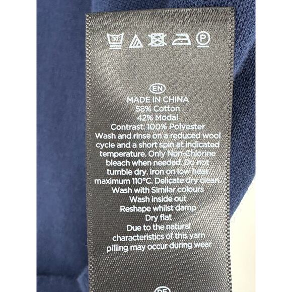 Hobbs London Shift Dress Blue Long Sleeve Collared Work Office Professional 4 - Picture 8 of 12